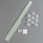 Стойка для шаров 100 см на 9 шаров, основание крест (белый) - Фото 6