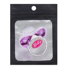 Соска - пустышка силиконовая ортодонтическая M&B «BABY», от 12 мес., с колпачком, розовый/серебро, стразы - Фото 6