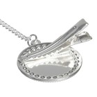 Соска - пустышка силиконовая ортодонтическая M&B JUICY, от 6 мес., с колпачком, держатель - цепочка, розовая, со стразами - Фото 2