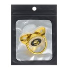 Соска - пустышка силиконовая ортодонтическая M&B «Доллар», от 12 мес., с колпачком, золотой/черный, стразы - фото 23794288