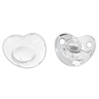 Соска - пустышка силиконовая ортодонтическая M&B «Мишка», от 12 мес., с колпачком, цвет серебро, стразы - Фото 3