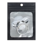 Соска - пустышка силиконовая ортодонтическая M&B «Мишка», от 12 мес., с колпачком, цвет серебро, стразы - Фото 5