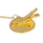 Соска - пустышка силиконовая ортодонтическая M&B «Маленький БОСС», от 6 мес., с колпачком, держатель - цепочка, черный/золото, стразы - Фото 2