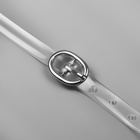 Ремешок для обуви, силиконовый, 34 см, 8 мм, 2 шт., прозрачный - Фото 5