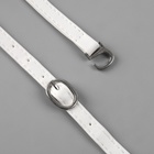 Ремешок для обуви, искусственная кожа, 58 см, 8 мм, 2 шт., белый - Фото 3