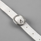 Ремешок для обуви, искусственная кожа, 58 см, 8 мм, 2 шт., белый - Фото 4