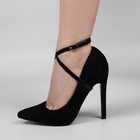 Ремешок для обуви, искусственная кожа, 58 см, 8 мм, 2 шт., чёрный - Фото 6