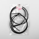 Ремешок для обуви, искусственная кожа, 58 см, 8 мм, 2 шт., чёрный - Фото 7