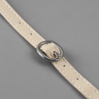 Ремешок для обуви, искусственная кожа, 58 см, 8 мм, 2 шт., бежевый - Фото 4