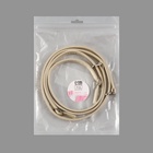 Ремешок для обуви, искусственная кожа, 58 см, 8 мм, 2 шт., бежевый - Фото 6