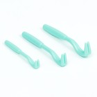 Набор выкручивателей для клещей, 3 размера, пластик, голубой - Фото 4