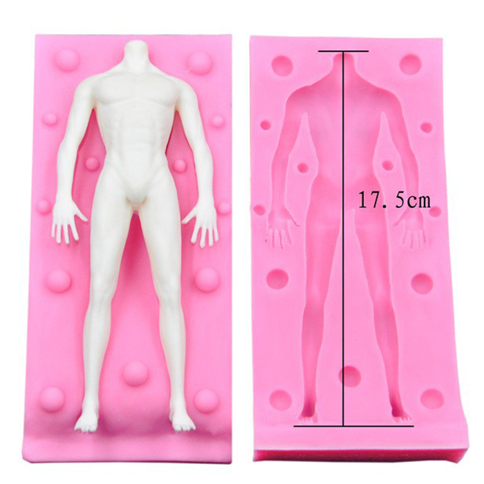 Форма силиконовая "Фигура мужчины", размер изделия 18,2*5,5 см