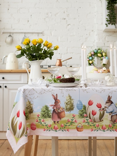 Скатерть Доляна Easter garden, 145×180±3 см