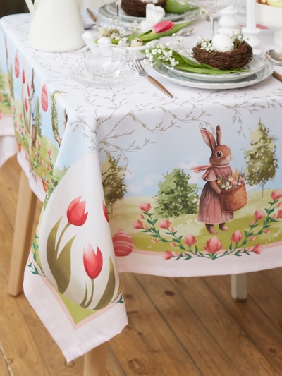 Скатерть Доляна Easter garden, 145×180±3 см