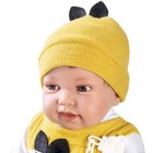 Кукла-младенец Munecas Antonio Juan «Пипо», в жёлтом, с соской, мягконабивная, 42 см - Фото 12