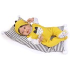 Кукла-младенец Munecas Antonio Juan «Пипо», в жёлтом, с соской, мягконабивная, 42 см - Фото 10