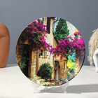 Тарелка декоративная «Улицы Прованса», вид 2, с рисунком на холсте, D = 20 см - фото 9472837