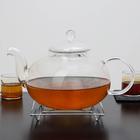 Подставка под горячее на ножках Доляна «Квадрат», 14×14×2 см, хром - Фото 3