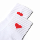 Носки женские "Сердце" MINAKU,  цвет белый, р-р 36-39 (23-25 см) - фото 45972404