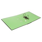 Папка-регистратор А4, 75 мм, Lamark, ПВХ, двухстороннее покрытие, металлическая окантовка, карман на корешок, собранная, черный/зелёный - Фото 7