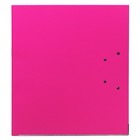 Папка-регистратор А4, 75 мм, Lamark, ПВХ, двухстороннее покрытие, металлическая окантовка, карман на корешок, собранная, розовый/бордовый - Фото 5