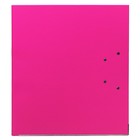 Папка-регистратор А4, 75 мм, Lamark, ПВХ, двухстороннее покрытие, металлическая окантовка, карман на корешок, собранная, розовый/бордовый - Фото 5