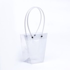 Сумка для цветов прозрачная влагостойкая, 16×8 - 8×8 - 16 см - Фото 2