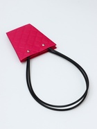 Сумка для цветов тиснение малина влагостойкая, 12×12 - 8×8 - 12.5 см - Фото 4