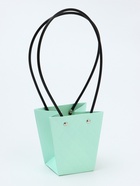 Сумка для цветов тиснение мята влагостойкая, 12×12 - 8×8 - 12.5 см - Фото 3