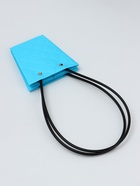 Сумка для цветов тиснение голубой влагостойкая, 12×12 - 8×8 - 12.5 см - Фото 4