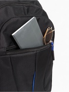 Рюкзак школьный на молнии, с карманами, чёрный/синий - фото 52708310