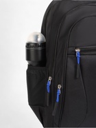 Рюкзак школьный на молнии, с карманами, чёрный/синий - фото 52708311