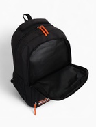 Рюкзак школьный на молнии, с карманами, размер 31×14×47 см, чёрный/оранжевый - Фото 9