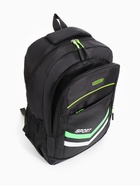 Рюкзак школьный, на молнии, 4 кармана, дышащая спинка, 30.5×14.5×47.5 см, чёрный - Фото 9