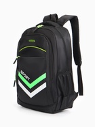 Рюкзак школьный, на молнии, 4 кармана, дышащая спинка, 30.5×14.5×47.5 см, чёрный - Фото 6