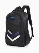 Рюкзак, 4 кармана, дышащая спинка, 30.5×14.5×47.5 см, чёрный - Фото 4