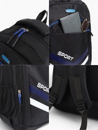 Рюкзак, 4 кармана, дышащая спинка, 30.5×14.5×47.5 см, чёрный - Фото 5