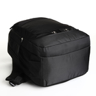 Рюкзак школьный на молнии, 4 кармана, цвет чёрный - фото 11188970
