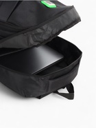 Рюкзак школьный на молнии, с карманами, размер 31×14×45 см, чёрный/зелёный 10185868