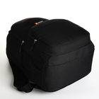 Рюкзак молодёжный на молнии, 6 карманов, цвет чёрный - Фото 5