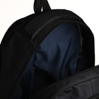 Рюкзак молодёжный на молнии, 5 карманов, цвет чёрный - Фото 6