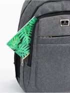 Рюкзак школьный на молнии, с карманами, однотонный, размер 30×14×46 см, серый - фото 57999895