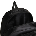 Рюкзак молодёжный на молнии, 4 кармана, цвет чёрный/зелёный - фото 11189091