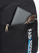 Рюкзак школьный на молнии, с карманами, размер 32×16×47 см, чёрный/синий 10185886