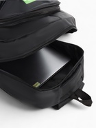 Рюкзак школьный на молнии, с карманами, с принтом, полосками, размер 32×16×47 см, чёрный/зелёный - Фото 2