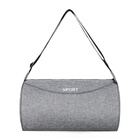 Сумка спортивная на молнии, регулируемый ремень, средний размер, серая - Фото 8