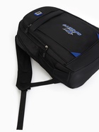 Рюкзак школьный на молнии, с карманами, однотонный, размер 31×14×47 см, чёрный/синий - Фото 8