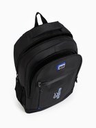 Рюкзак школьный на молнии, с карманами, однотонный, размер 31×14×47 см, чёрный/синий - Фото 10