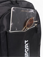 Рюкзак школьный на молнии, с карманами, с надписями, однотонный, размер 31×14×47 см, чёрный/серый - фото 119333737