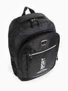 Рюкзак школьный на молнии, с карманами, с надписями, однотонный, размер 31×14×47 см, чёрный/серый - фото 119333739